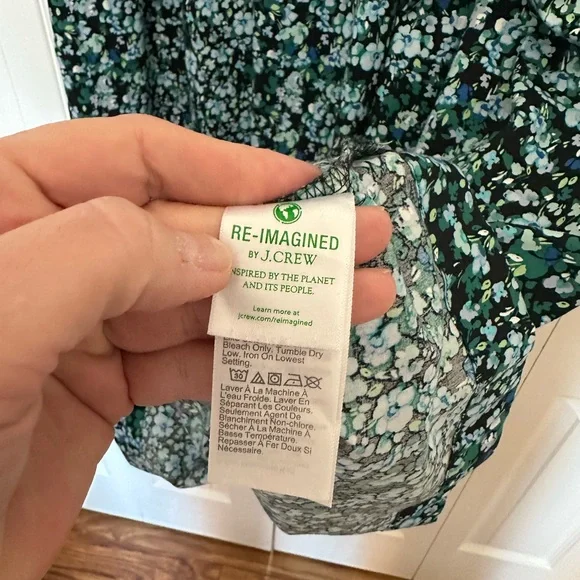 J. Crew Blue Floral Midi Dress - Picture 8 of 9